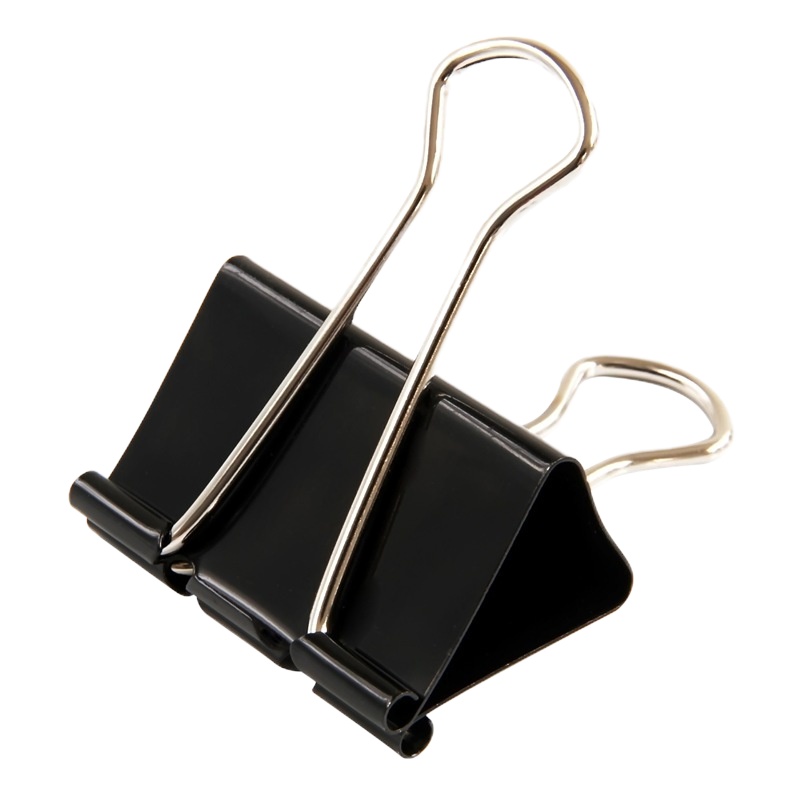 得力（deli） 票夹长尾票夹 夹子 办公文具用品 9542【41mm】(12只/筒)