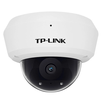TP-LINK DC供电 3D降噪/内置拾音/背光补偿400万防暴半球有线网络摄像机 TL-IPC443M