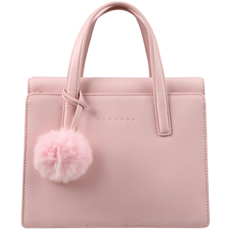 DISSONA迪桑娜真皮手提包包女戴妃包牛皮单肩斜挎女包