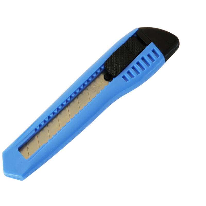 得力(deli)大号通用办公家具美工刀/裁纸刀 手动锁定 颜色随机