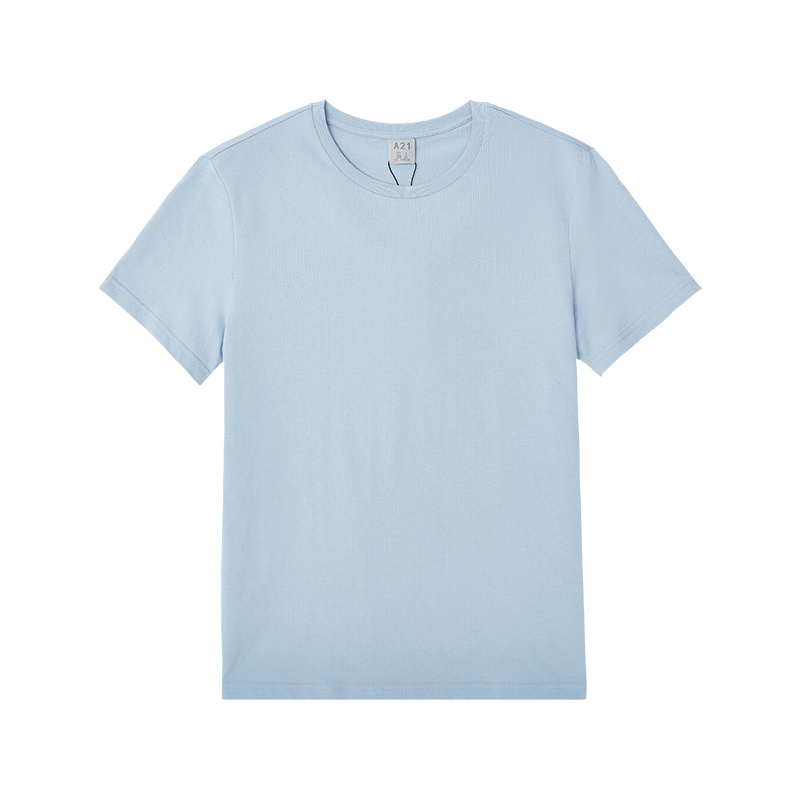 A21夏季新款男装短袖T恤 男士纯色简约情侣短袖上衣潮男百搭衣服