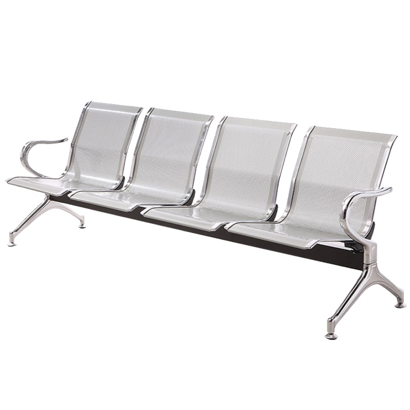 富和美(BNF)钢制连排椅 机场有扶手车站候车椅 银行等候椅 车站排椅 四人位