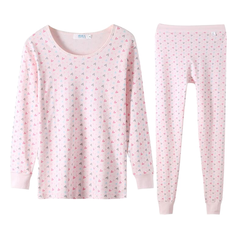 南极人中老年人保暖内衣套装秋衣秋裤女纯棉冬季