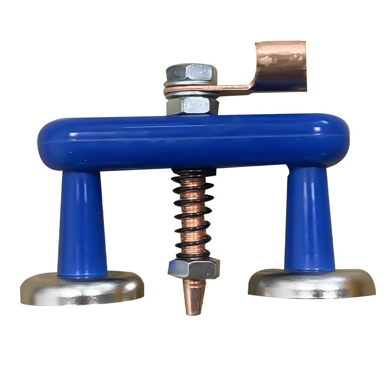 高松takama 双头强磁紫铜搭铁 地线磁铁电焊多功能接地磁铁焊工吸铁石电焊夹工具 604102