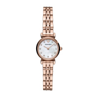 阿玛尼(Emporio Armani)手表小表盘休闲百搭商务女表石英钢带腕表