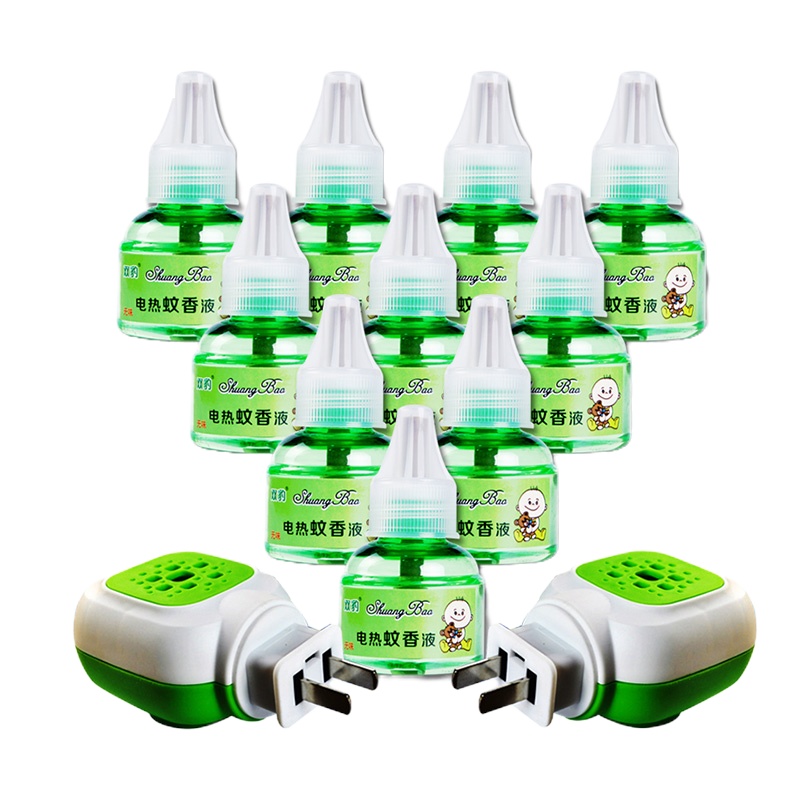 电热蚊香液婴儿宝宝孕妇驱蚊液无味防蚊灭蚊液套装 8液+4器