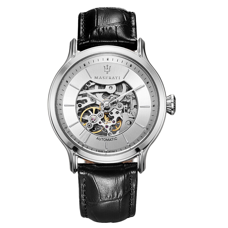 玛莎拉蒂（MASERATI）大时代系列镂空商务休闲机械男士手表 R8821118003