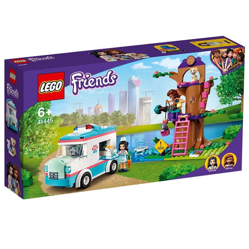 LEGO乐高好朋友系列心湖城宠物诊所 41446玩具拼插积木6+女孩生日礼物