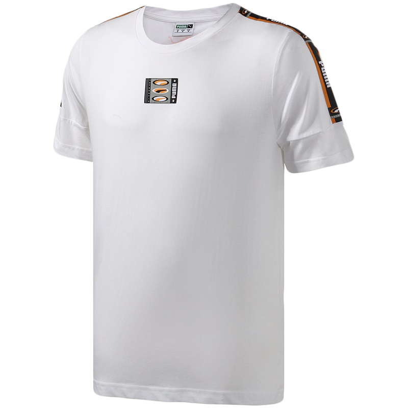 PUMA彪马男装运动服圆领LOGO短袖跑步健身T恤579516