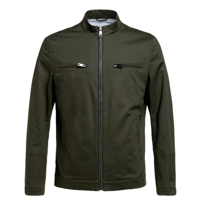 鄂尔多斯ERDOS 早秋外套夹克男薄款棉质男士立领时尚休闲男装