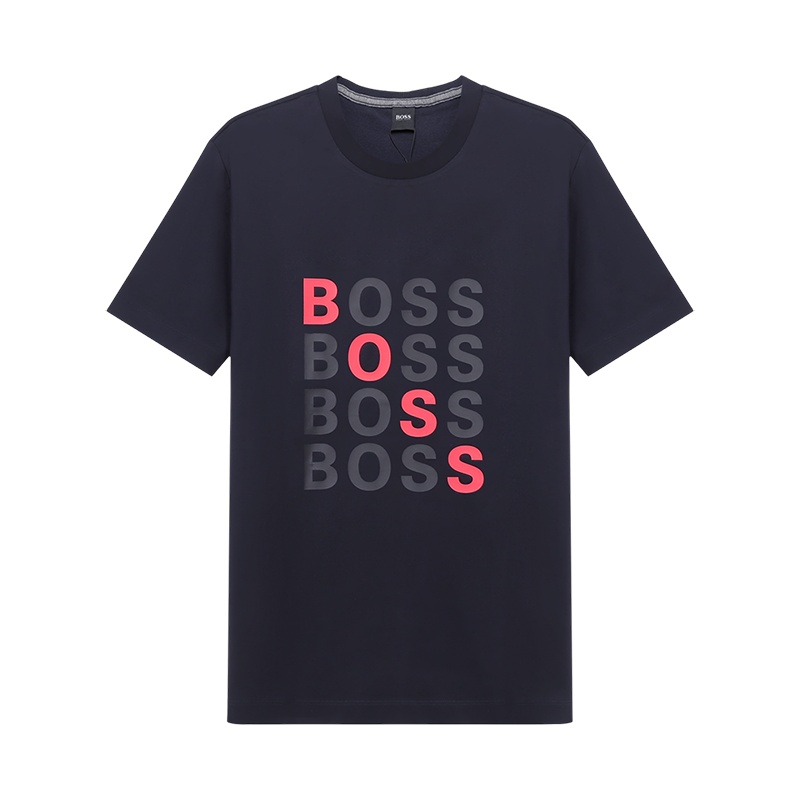 HUGO BOSS 雨果博斯 男士 棉质圆领短袖T恤50450235