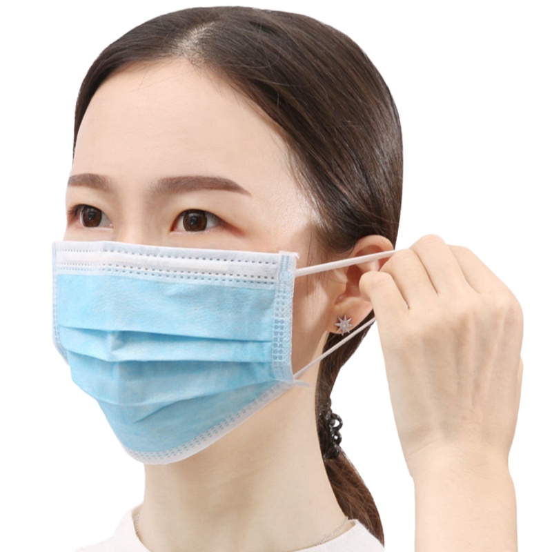 MaincareBio一次性医用外科口罩100片三层防护透气防尘无菌成人男女口罩