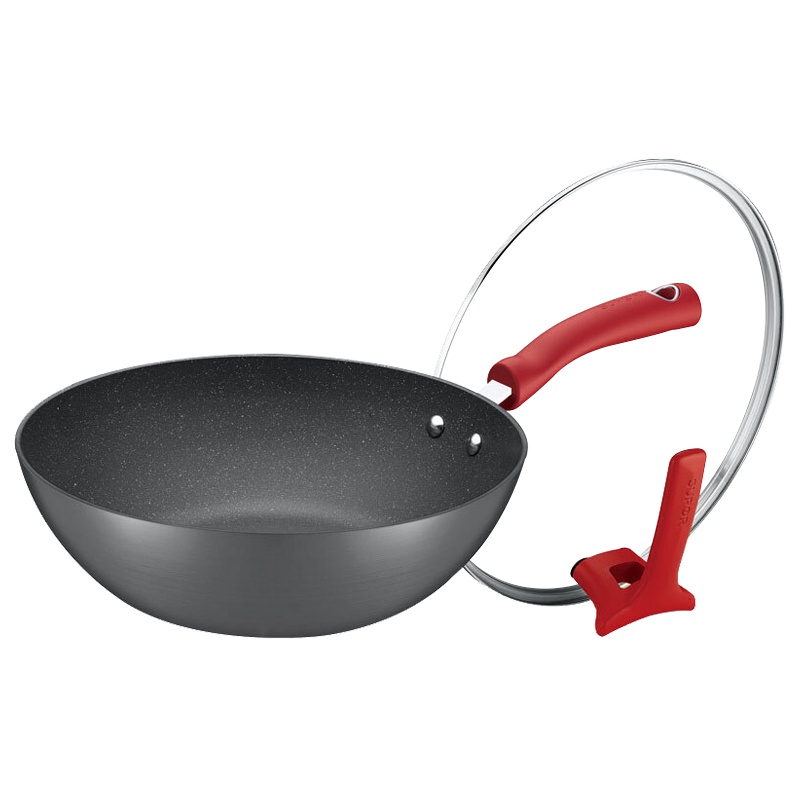 苏泊尔(SUPOR))炒锅不粘锅平底锅煎锅炒小米饭电磁炉燃气麦饭石色牛排煎蛋锅 30cm EC30WAP01