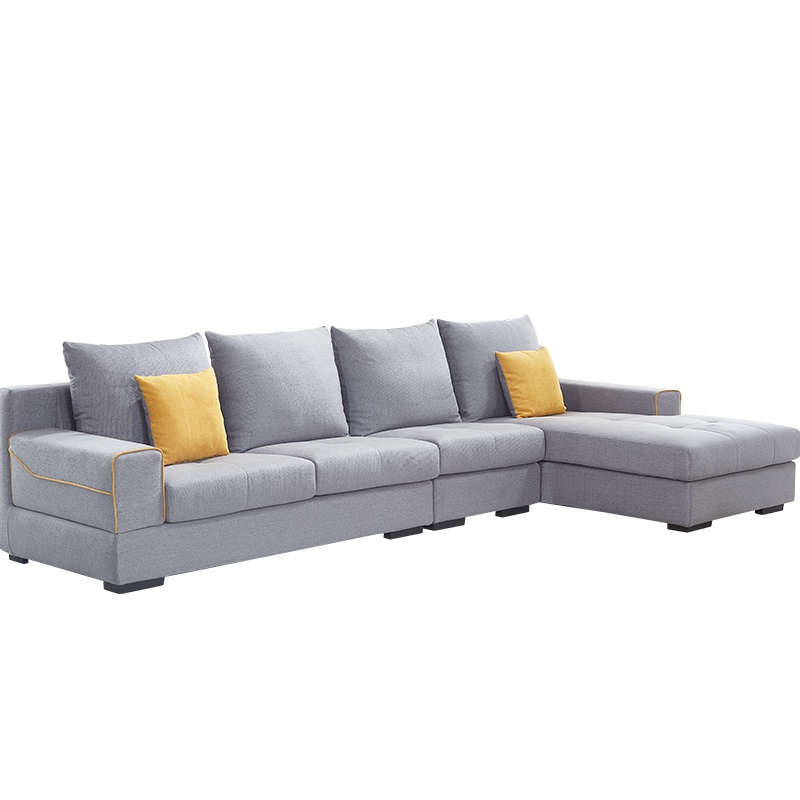 全友家居 现代简约布艺沙发客厅家具组合可拆洗转角沙发透气 102280