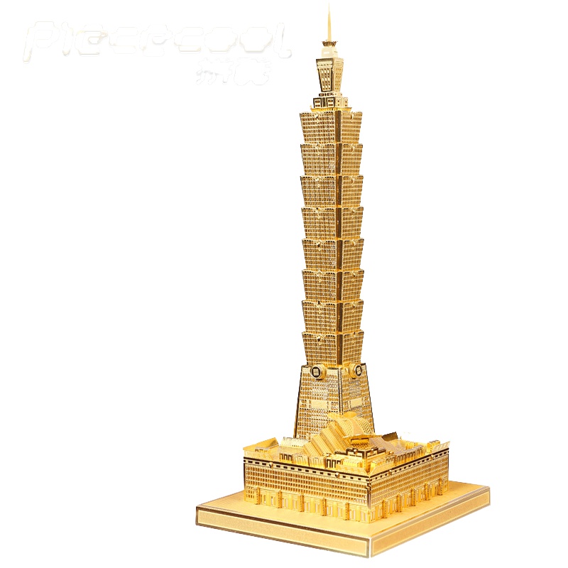 拼酷 101大厦 3D立体拼图-金银
