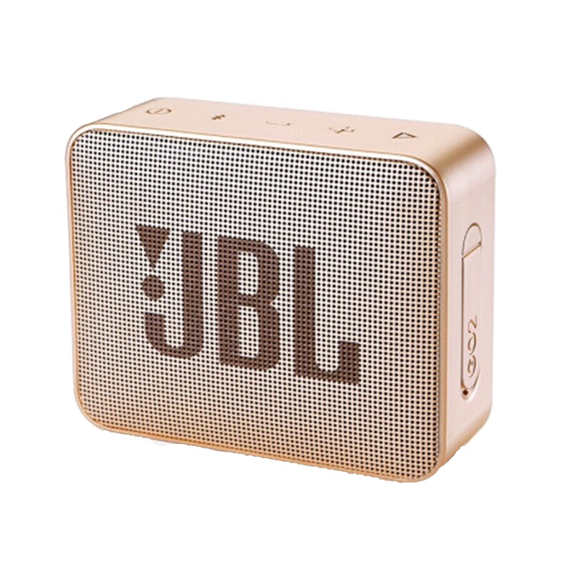 JBL GO2 音乐金砖二代 蓝牙音箱 低音炮 户外便携音响 迷你小音箱 可免提通话 防水设计 香槟金