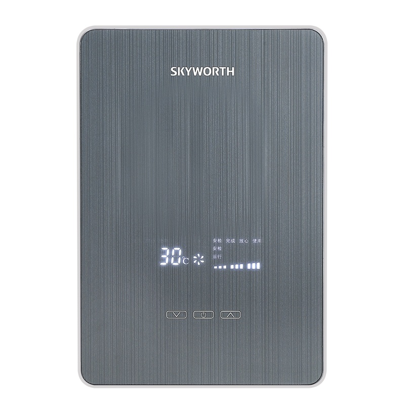 创维(Skyworth)即热式电热水器智能恒温大功率速热免储水小型家用卫生间6000W热水器 D806灰色(自行安装)