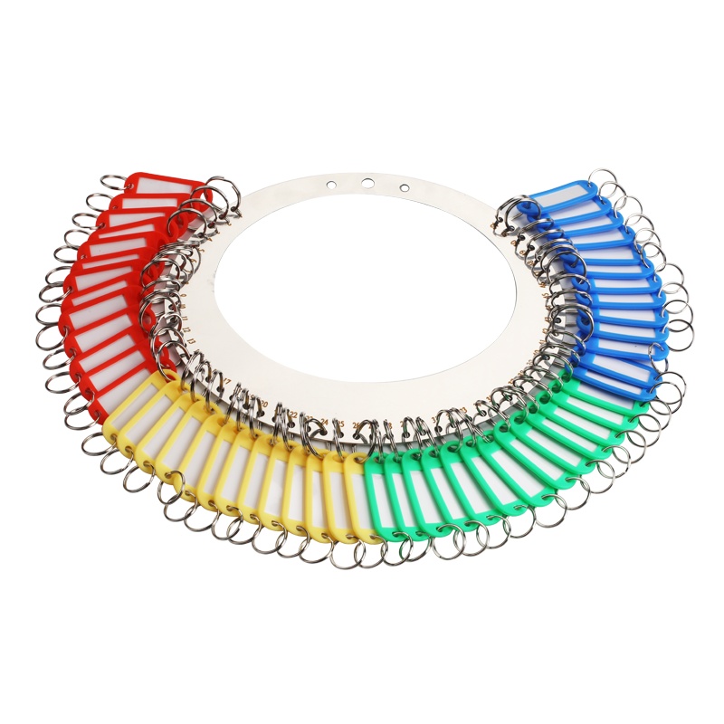 优必利 钥匙盘52位不锈钢手提钥匙板标签分类管理钥匙扣 洒店宾馆房东大钥匙串