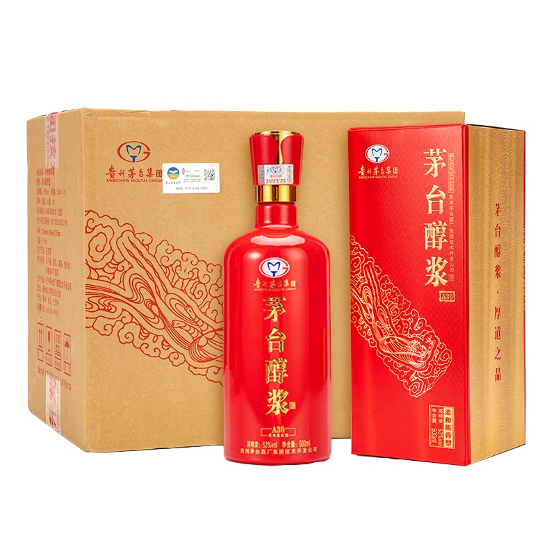贵州茅台集团 茅台 茅台醇浆 原酿A30 53度 500ml*6 整箱 酱香型白酒