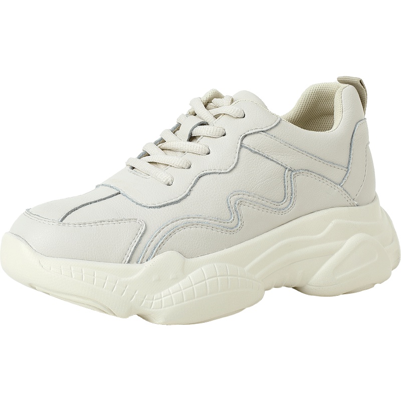 百田森老爹鞋女红超火厚底增高透气学生百搭休闲运动鞋