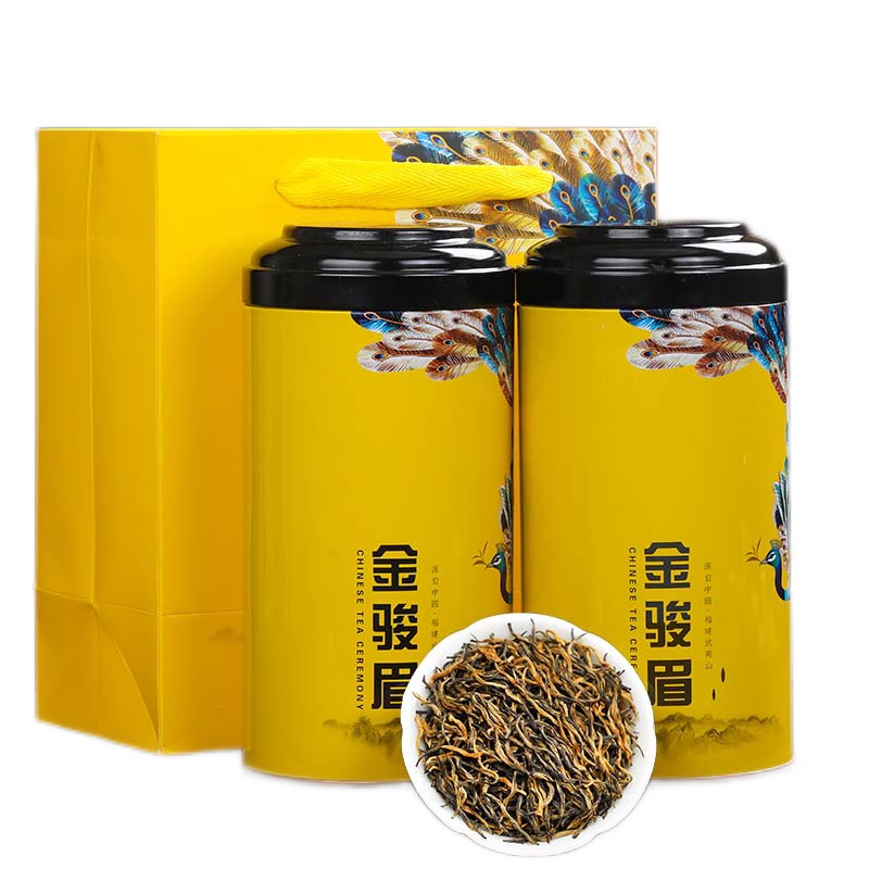 痴福 金俊眉正宗武夷山红茶一级黑黄芽金骏眉浓香型蜜香500g罐装