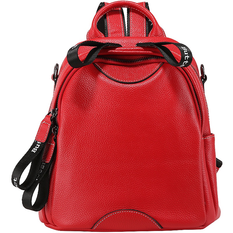 真皮双肩包2019新款时尚韩版头层牛皮ins超火宽肩带迷你小背包包