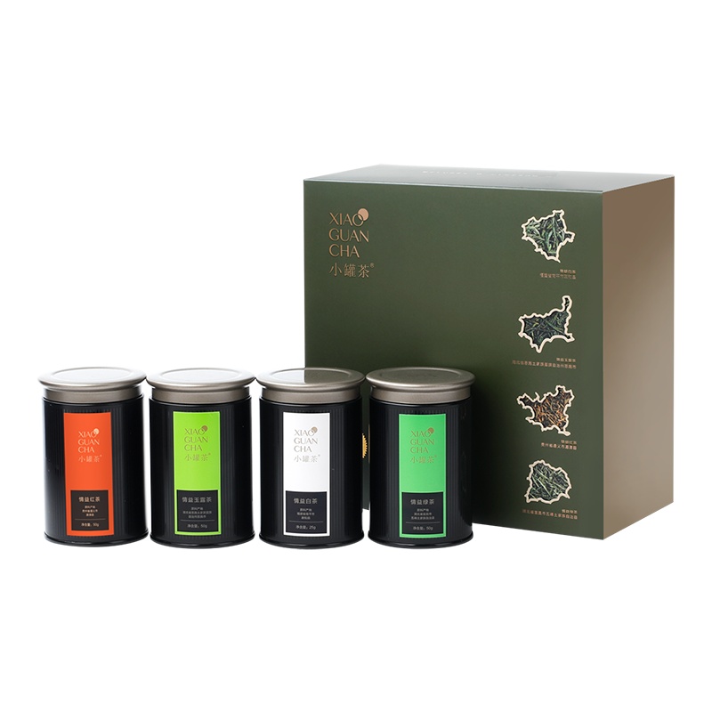 小罐茶多泡装系列 特别情益扶贫茶茶叶礼盒装4罐175g