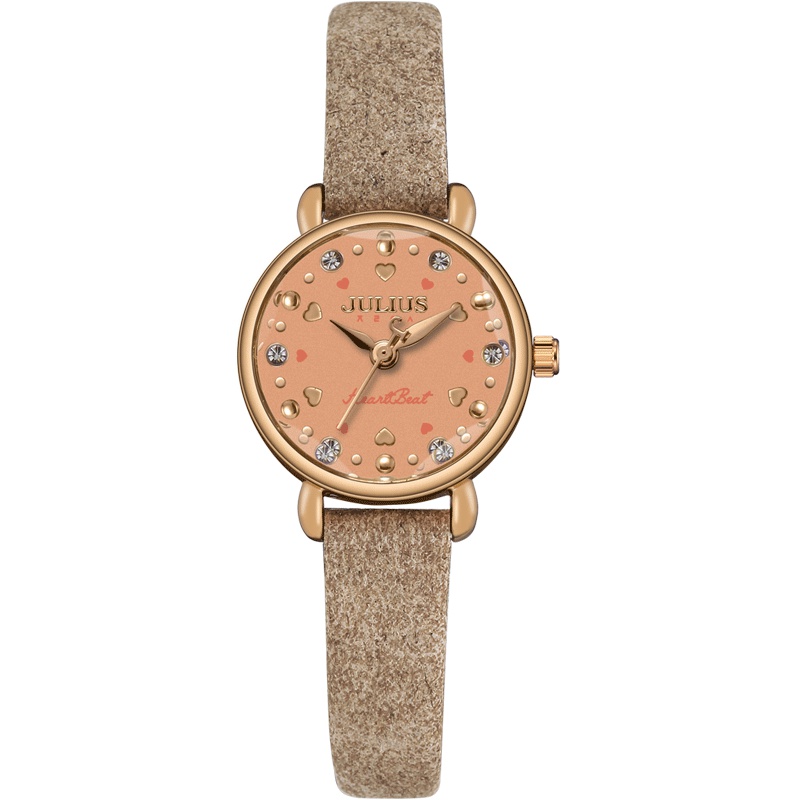 聚利时女表时尚潮流浪漫心形闪耀表盘学生石英时装手表女士JA-967