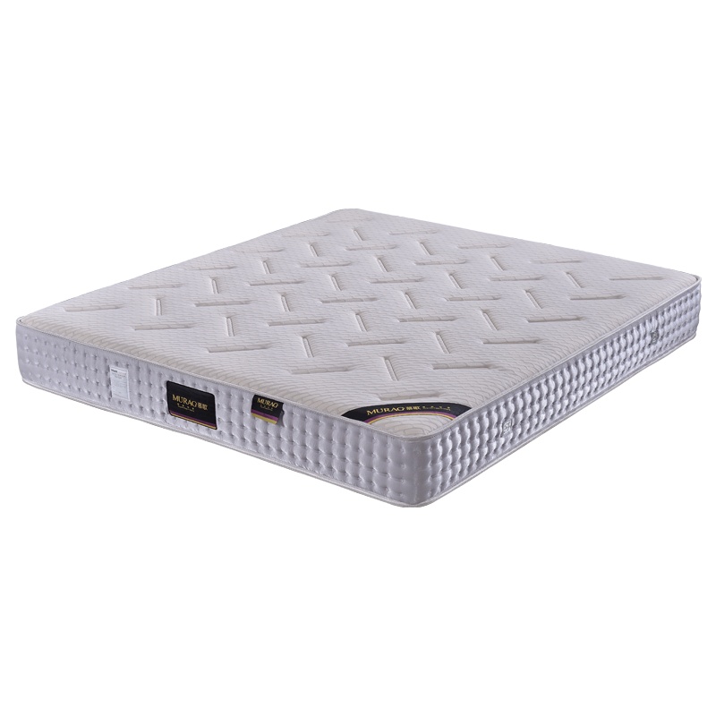 慕歌床垫席梦思泰国进口天然乳胶双人弹簧1.8m床1.5黄麻 清水芙蓉