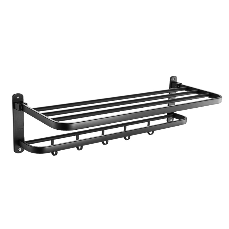 九牧(JOMOO)九牧免打孔挂件毛巾架浴巾架套装太空铝挂钩浴室置物架挂衣钩7件套餐 升级款 939415-7Z2-1