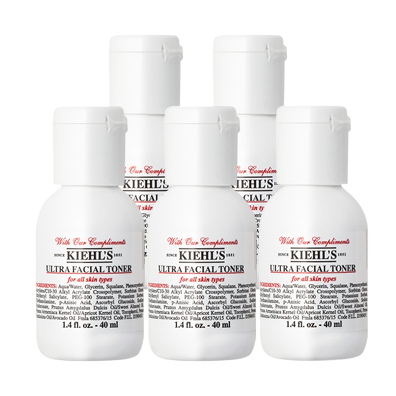 科颜氏kiehls高保湿精华爽肤水40ml*5