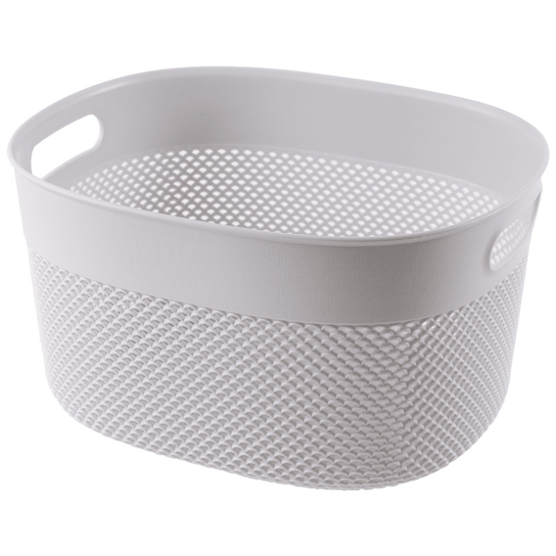 权夫人家用桌面收纳篮收纳筐塑料镂空厨房客厅零食杂物收纳盒浴室洗澡篮
