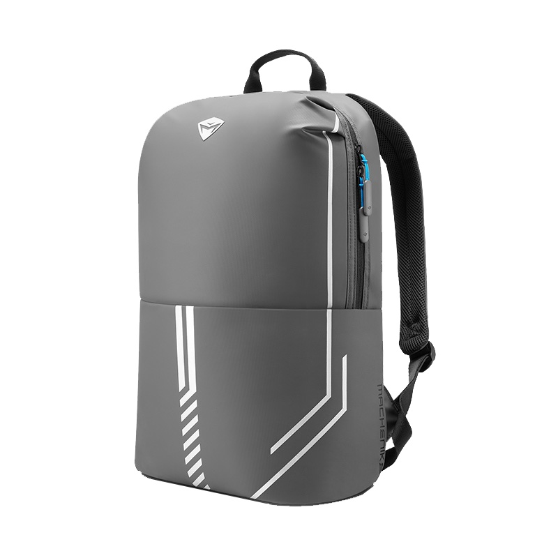 机械师MACHENIKE双肩包USB充电背包13/14/15.6英寸笔记本双肩电脑包商务旅行书包男女手提飞行员(灰色)