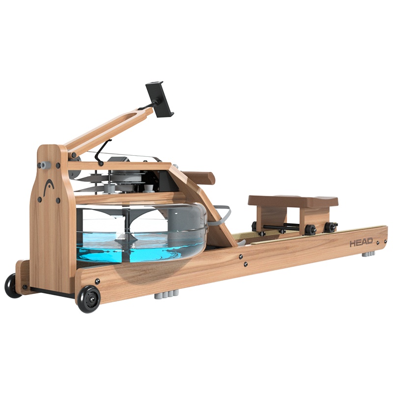 海德(HEAD)华为HUAWEI HiLink生态智能水阻划船机 松木款 家用实木水阻划船器纸牌屋健身器材