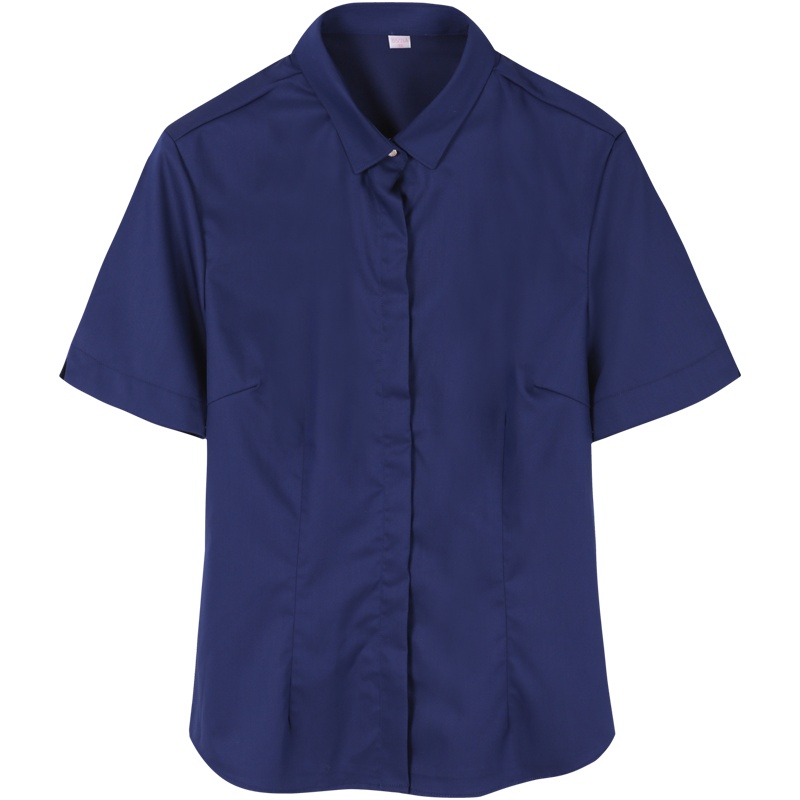 恒源祥白衬衫女长袖职业正装工作服春夏新款工装打底微领衬衣