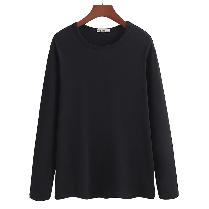 2018新款26支纯棉圆领长袖打底衫空白纯色休闲时尚休闲长T恤 CMCX26Z01