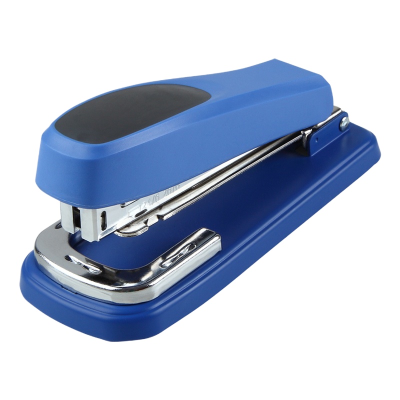 齐心(Comix) B3028 颜色随机(黑色/浅灰/蓝色) 舒适旋转式订书机
