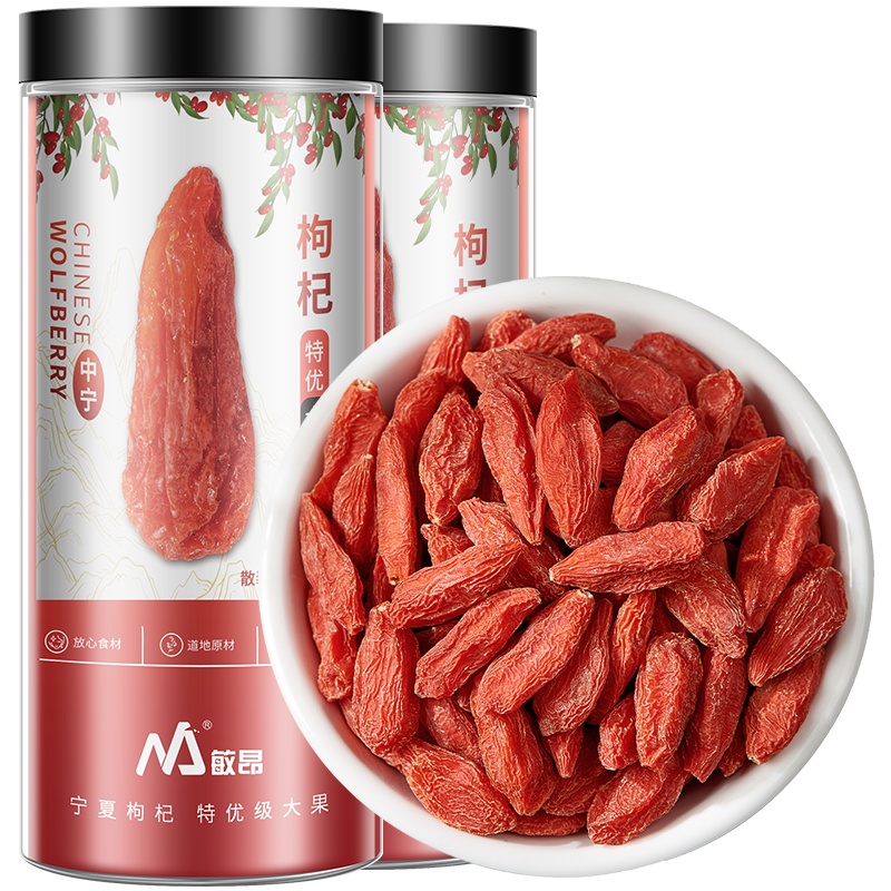 敏昂(M) 特优级大果枸杞500g(250g*2瓶)