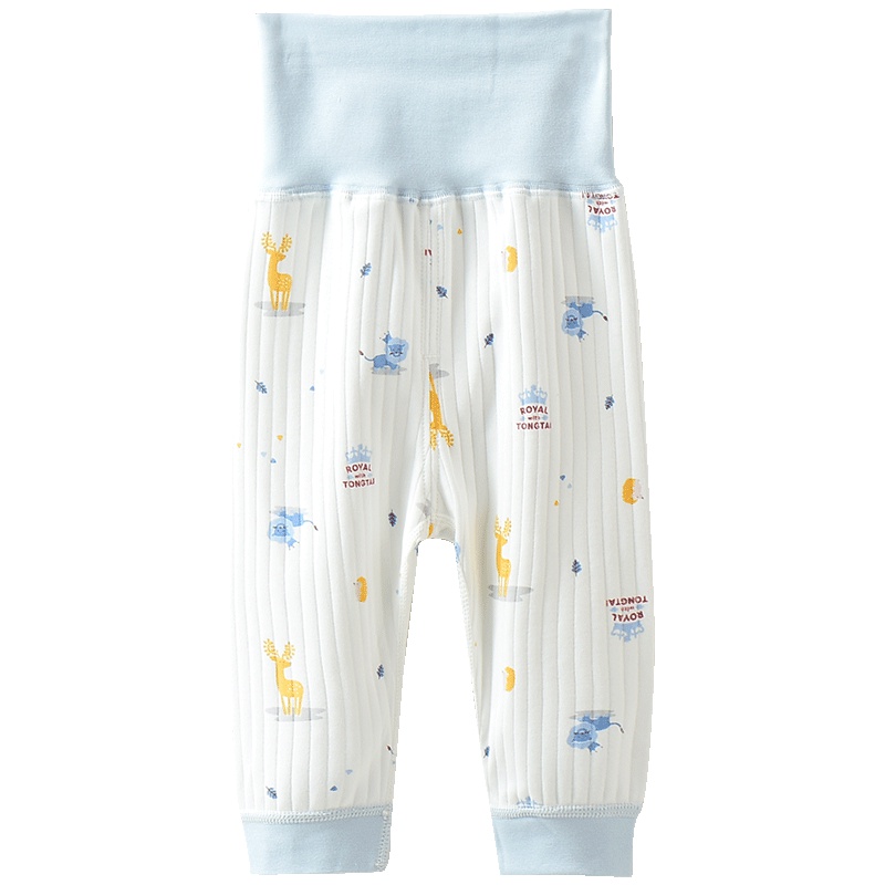 童泰TONGTAI婴儿纯棉高腰裤1-12个月宝宝闭裆裤子打底裤