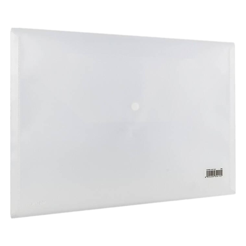 得力 5501A 按扣文件袋A4透明PP 10个/套 (一套装)可定制