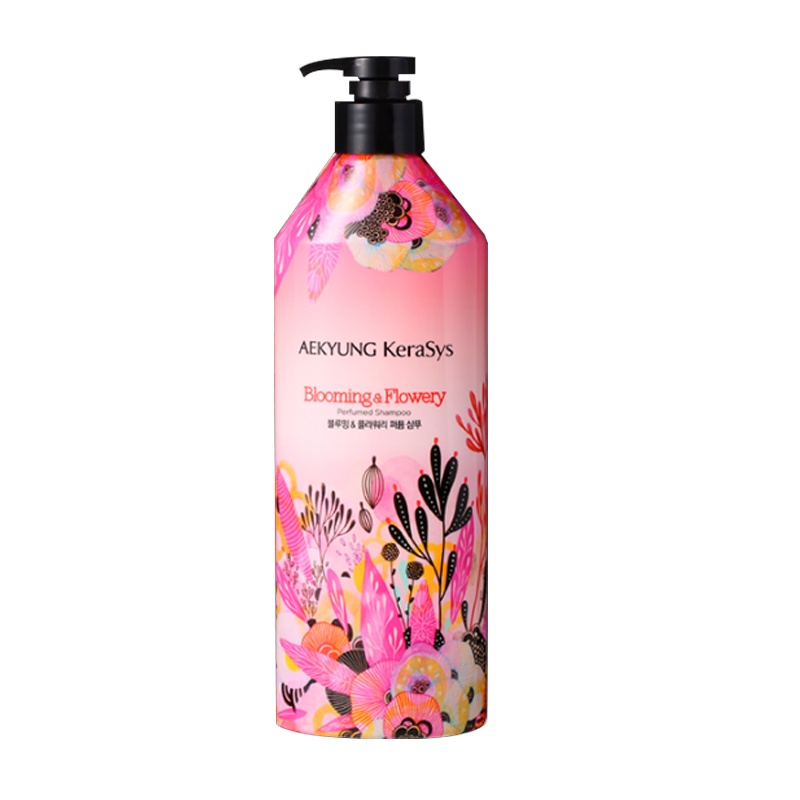 爱敬 科娜洗丝 韩国进口洗发水 红色香水系列(损伤修复 弹性秀发) 600ml/瓶