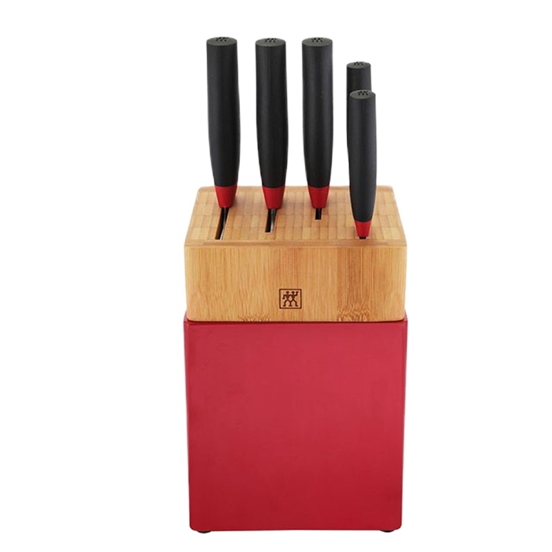双立人 ZW-K308 ZWILLING Now S系列刀具6件套（红黑）