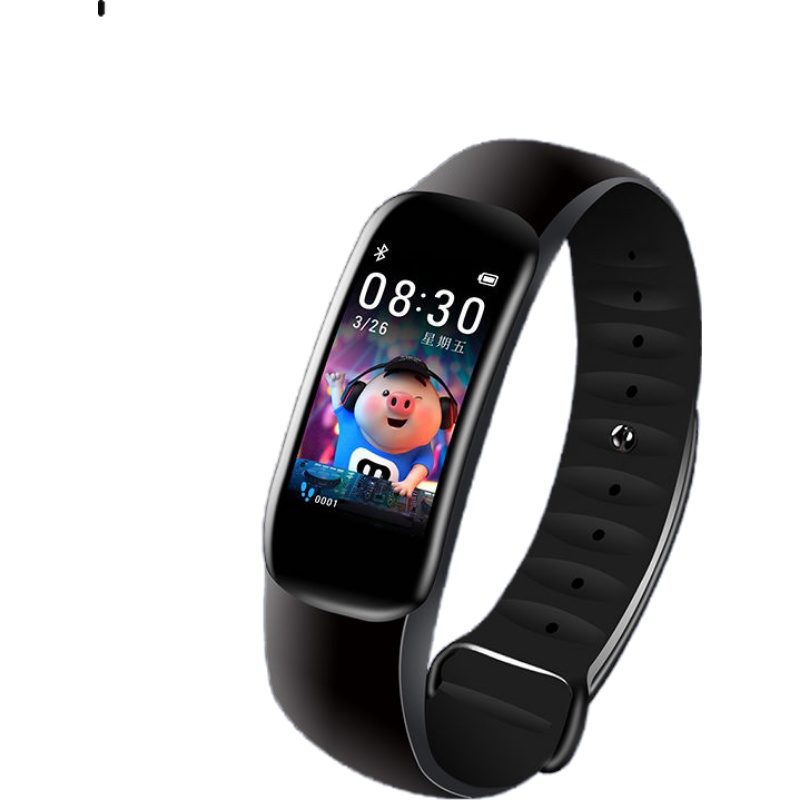 优束 大彩屏智能手环潮流多功能男士女款运动手环学生黑科技防水游泳电子手表