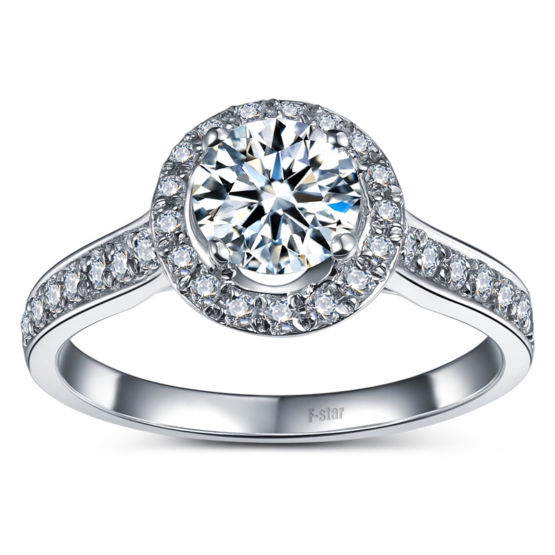 恒久之星 18K金共61分(25+36)SI/DE色 钻戒 钻石女款求婚结婚戒指