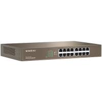 腾达(Tenda)TEG1016D 16口千兆桌面型网络交换机 钢壳机架式 企业工程监控分线器 分流器