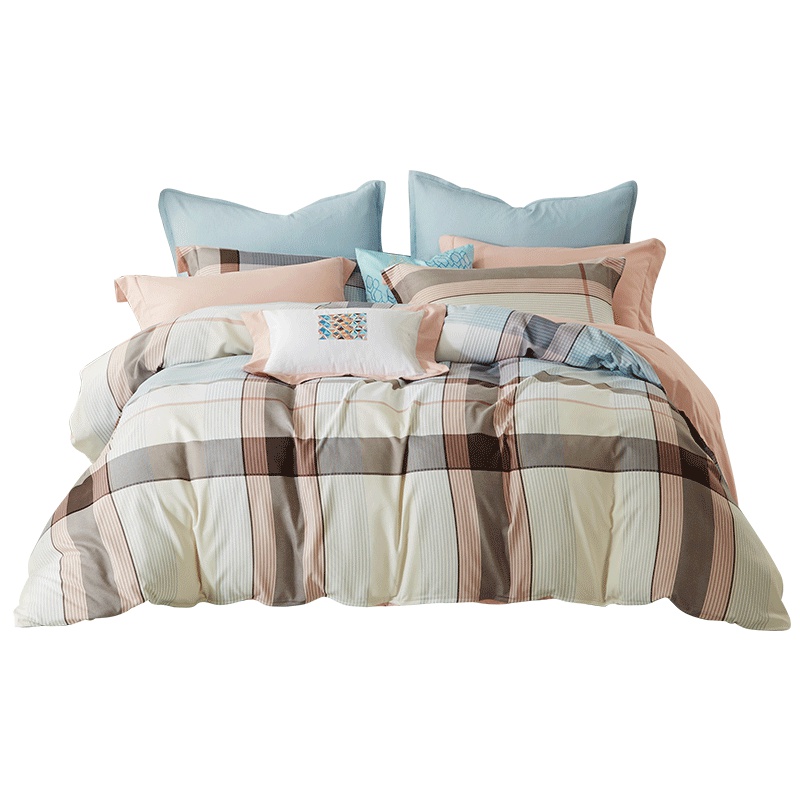 梦洁家纺出品MEE磨绒四件套七孔蓬蓬被组合温暖冬季被子套件