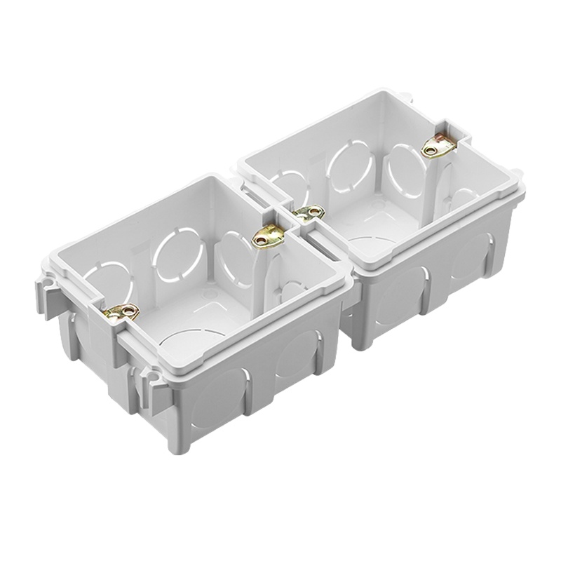 晶华 面板底盒 面板接线盒 接线板盒 底盒 暗盒 接线盒 10个装(单位:件)