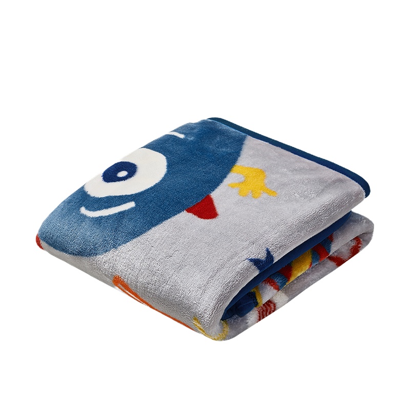 babycare婴儿云毯 宝宝盖毯双层加厚冬季保暖 奥利奇怪兽 110*140cm