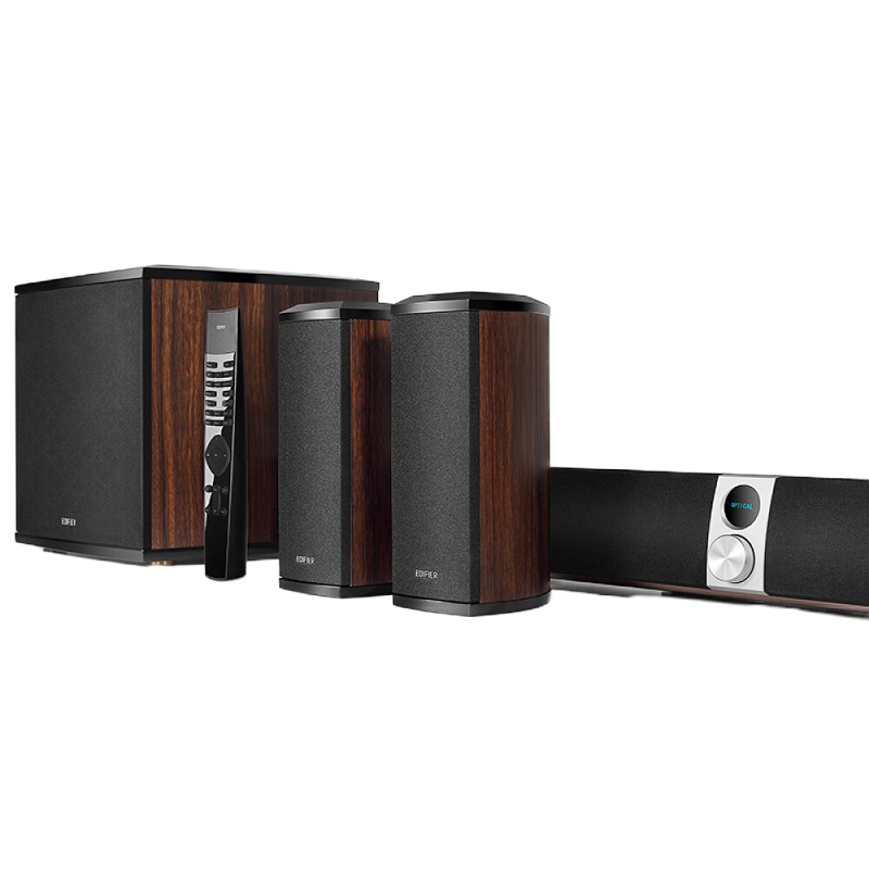 漫步者(EDIFIER)S90 杜比、DTS双解码4.1声道家庭影院音响/音箱/无线蓝牙回音壁