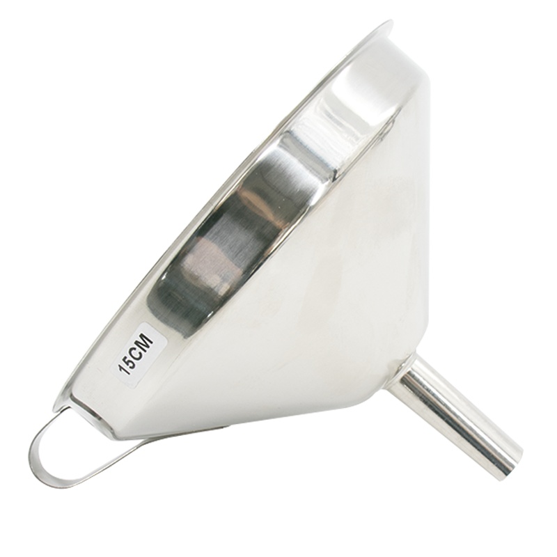 海斯迪克 gnjz-298 304不锈钢漏斗锥形酒漏油漏 工业漏斗 15cm